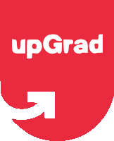 a red shield with the word upgrade on it