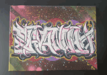 a colorful graffiti painting of the word stealthy