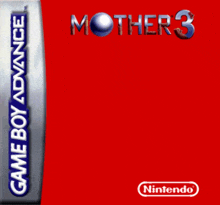 a game boy advance game called mother 3 has a red background