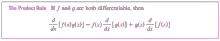 the product rule if f and g are both differentiable then dx = dx