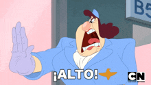 a cartoon character with the word alto written on it