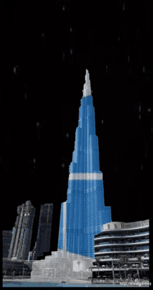 a picture of the world 's tallest building is taken from the website http://www.globe.by