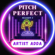 a neon sign for pitch perfect season 2