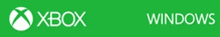 a green background with the xbox and windows logo