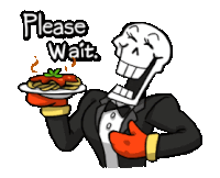 a cartoon of papyrus in a tuxedo holding a plate of spaghetti