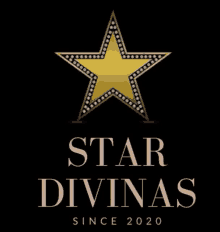 a logo for star divinas since 2020 with a star