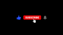 a subscribe button with a hand pointing to it