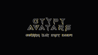 a black background with the words crypt avatars coming may 21st 2024