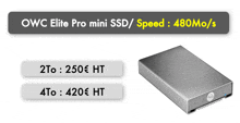 owc elite pro mini ssd / speed : 480mo / s