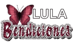 lula bendiciones with a purple butterfly on top