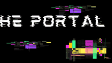 the word portal is displayed on a black screen