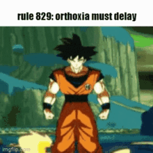 a picture of a cartoon character with the words rule 829 orthoxia must delay