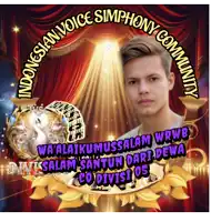 a picture of a man with the words indonesian voice symphony community surrounding him
