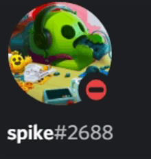 a picture of a cartoon character with the name spike # 2688 on the bottom