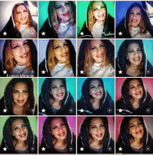 a collage of pictures of a woman with the words luxori miracle on the bottom