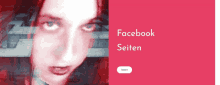 a woman 's face is on a red background with the words facebook seiten