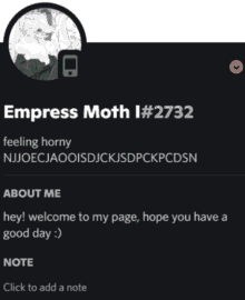 a screenshot of empress moth i # 2732 's page