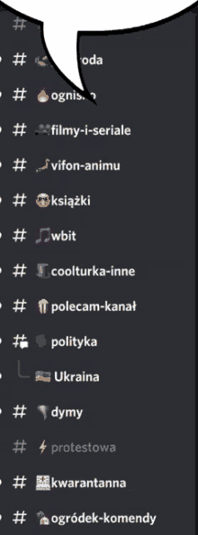 a list of hashtags on a gray background with a speech bubble above them