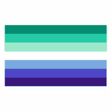 a green , blue , and purple striped ribbon on a white background .