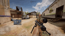 a person is holding a sniper rifle in a video game called call of duty mobile 2