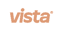 a vista logo with a r on the bottom right