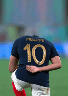 a soccer player with the number 10 on their back