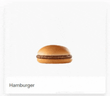 a picture of a hamburger with the word hamburger on the bottom