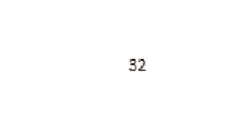 a white background with the number 32 in black letters