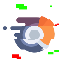 a graphic of a circle with a hexagon in the center