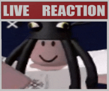 a picture of an octopus with the words live reaction on it