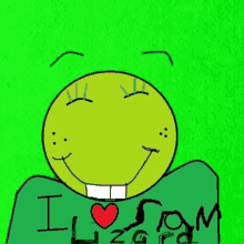 a drawing of a smiley face with the words i love sam on it