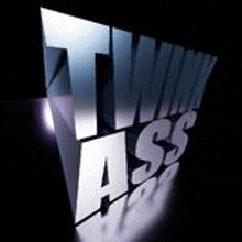 a 3d rendering of a logo that says tm ass on a black background .