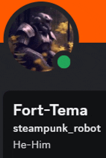 a picture of a robot with the name fort-tema