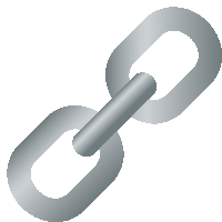 an illustration of a chain with the letter c on the bottom