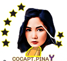 a picture of a woman with the name cocapt pinay on the bottom