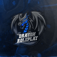 a logo for dragon roleplay shows a dragon with wings