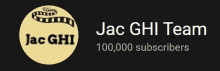 the jac ghi team has 100,000 subscribers on their website