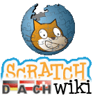 a logo for scratch dachwiki with a cat on it