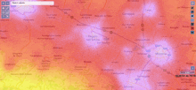 a map shows the location of reggio nell emilia and modena