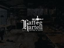 the logo for kaffee martell coffee and juice