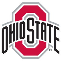 a logo for the ohio state university is shown in black and white