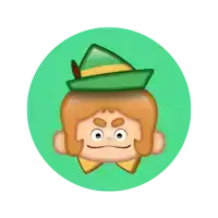 a cartoon character with red hair and a green hat