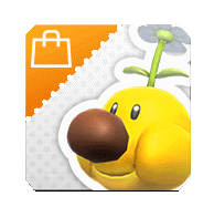 a sticker of a yellow duck with a brown nose