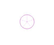 a drawing of a circle with a star in the center