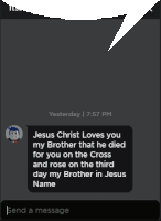 jesus christ loves you my brother that he died on the cross and rose on the third day my brother in jesus name