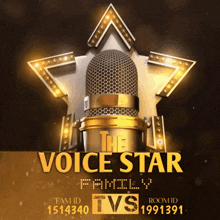 an advertisement for the voice star family tvs