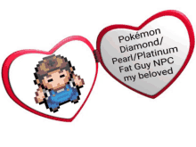 a pokemon diamond pearl / platinum fat guy npc my beloved pin