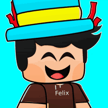 a cartoon character wearing a top hat and a felix shirt