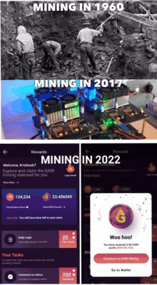 mining in 1960 mining in 2017 mining in 2022 and woo hoo