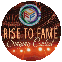 a sticker that says rise to fame singing contest in a circle